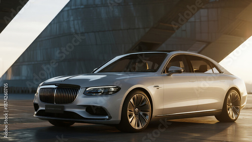 a future luxury flagship sedan inspired by classic German elegance