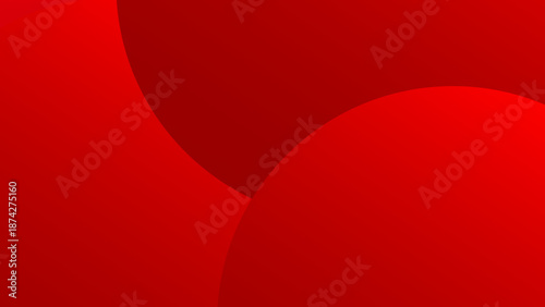 Modern Red Abstract Background with Elegant Overlapping Circular Layers, Vibrant Scarlet Gradients, and Minimalist Geometric Curved Design for Premium Creative Projects.