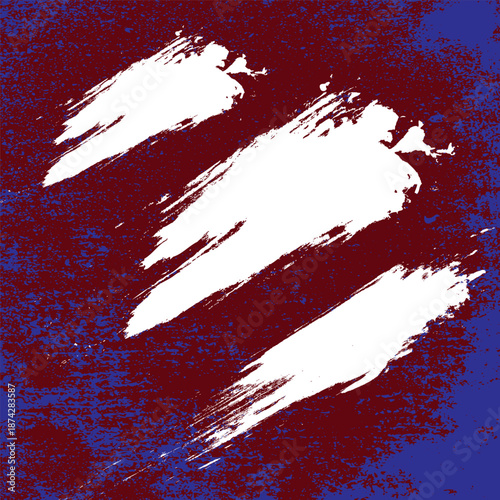 Close up of a paper with red and blue watercolor paint.Eps10