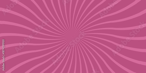 A vibrant pink and magenta abstract background with swirling lines emanating from a central point, creating a dynamic and energetic sunburst or vortex effect for visual impact