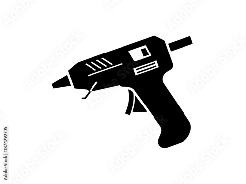 Hot glue gun icon simple graphic