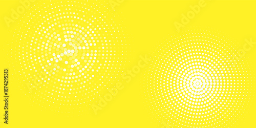 Abstract yellow mustard Rounded Lines Halftone Transition. Vector Background Illustration