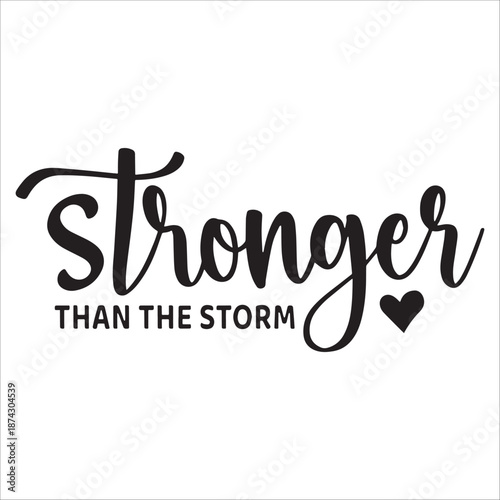 Stronger Than The Storm Motivational Icon