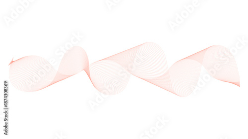 Vector abstract colorful flowing wave lines isolated Digital frequency track equalizer. Stylized line art background.