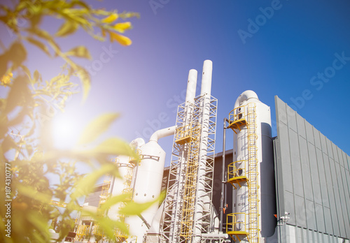 Bilde på lerret Industrial exhaust air treatment system or wet scrubber system