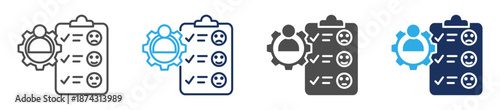 work behavior icon sheet with multi style