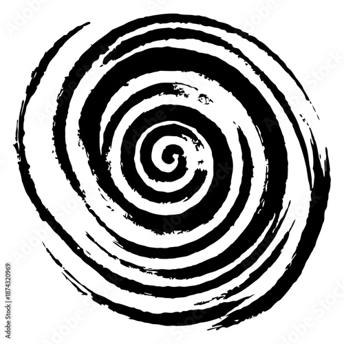 Abstract spiral ink flow grunge vector texture for creative agency branding artistic website backgrounds and portfolio presentation elements