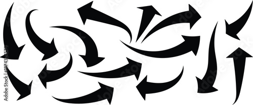 arrow, icon, curve, arrows, curve arrow, black arrow, curved , black, arrow set, arrow icon, icon, vector