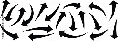 arrow, icon, curve, arrows, curve arrow, black arrow, curved , black, arrow set, arrow icon, icon, vector