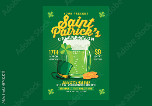 Saint Patrick Celebration Flyer