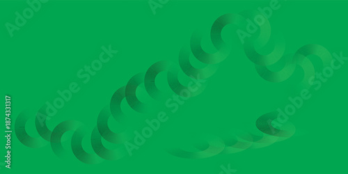 Abstract glowing circle lines on black background. Geometric stripe line art design. Modern shiny green lines. Futuristic technology concept. Suit for poster, cover, banner, brochure, website