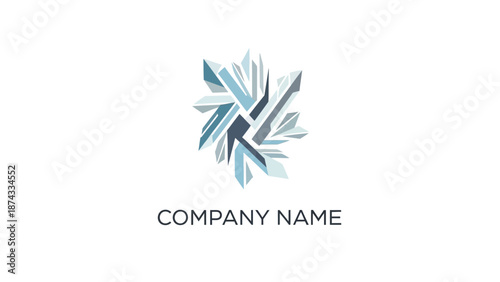 Company Logo Design with Abstract Elements.