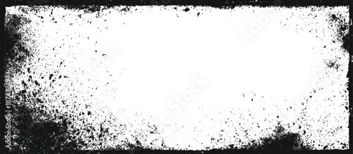 Grunge hand drawn ink frame and border scratch background design. artistic black grunge frame and creative banner poster vector texture.