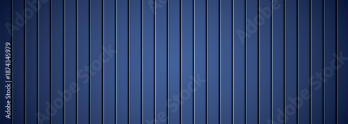 Blue Vertical Stripes Background Texture with Dark Gradient Shadow