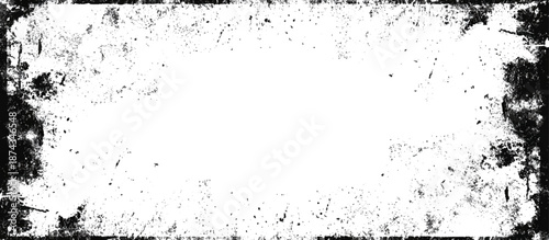 Grunge hand drawn ink frame and border scratch background design. artistic black grunge frame and creative banner poster vector texture.