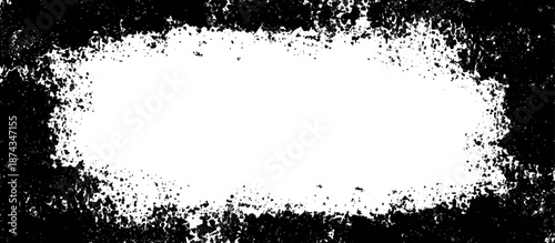 Grunge hand drawn ink frame and border scratch background design. artistic black grunge frame and creative banner poster vector texture.