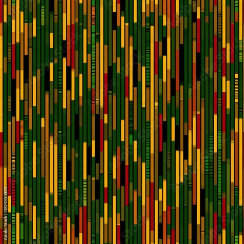 Vibrant Abstract Pattern of Vertical Stripes in Warm Autumn Colors.