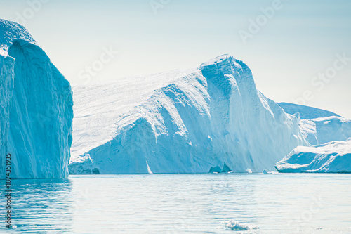 Wallpaper Mural Big icebergs in Atlantic ocean, Ilulissat icefjord, western Greenland. Torontodigital.ca