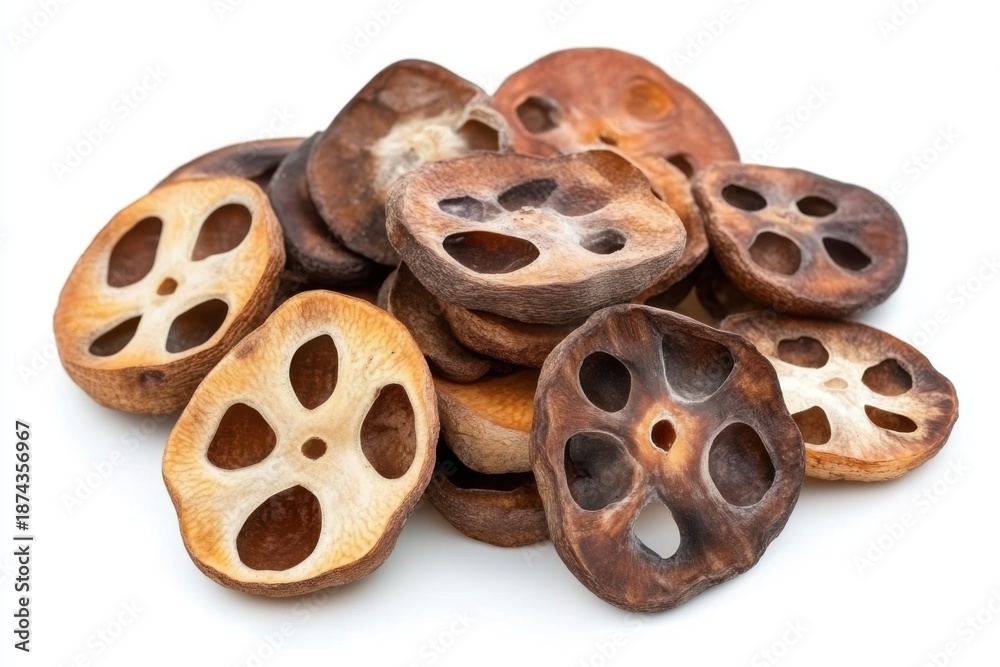 Fototapeta premium Dried Lotus Root Slices