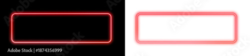 Electric LED square frame with smooth gradient light and futuristic borders. Box color line form shows balanced illumination in PNG. Neon appears once as a subtle highlight vector.