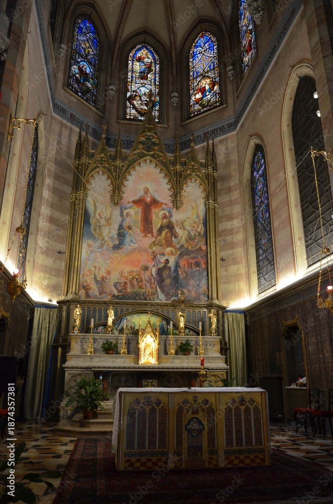 Naklejka premium Rome, Lazio 09.03.2020: Church of the Sacred Heart of Jesus in Prati