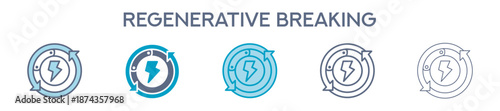 Canvas-taulu Regenerative Braking Element For Design Graphic - Multi Styles