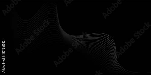 Wave Black abstract background design. Modern wavy line. simple art good nice pattern lux luxe elegant simple art