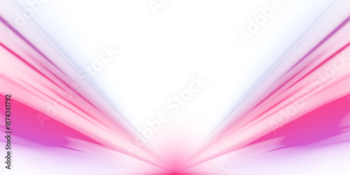 Glowing purple, blue neon laser lines twist across urban highways. Light trail waves, motion red swirls, and energy lines create futuristic speed and traffic flow. Vector illustration PNG.