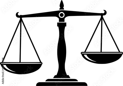 Legal System Justice Balance Vector Symbol
