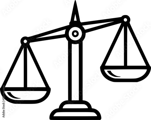 Legal System Justice Balance Vector Symbol