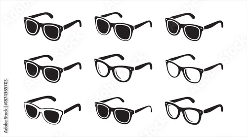 Simple eyewear icon pattern background for summer and lifestyle themes