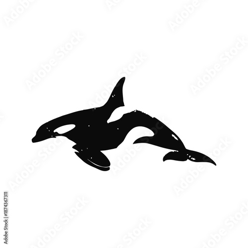 Black and white vintage illustration of martial arts fighting retro vintage vector art