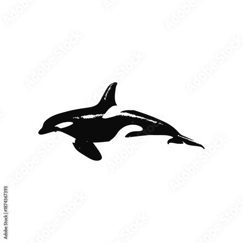 Black and white vintage illustration of martial arts fighting retro vintage vector art