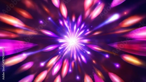 Wallpaper Mural Abstract light burst illustration dynamic colors and energy concept Torontodigital.ca