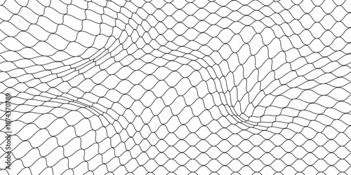 Mesh texture for fishing nets. Seamless pattern for sportswear or soccer goal, volleyball net, basketball hoop, hockey, athletics. Abstract net background for sports