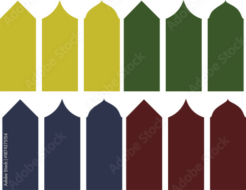 islamic icons mat with aesthetic colours