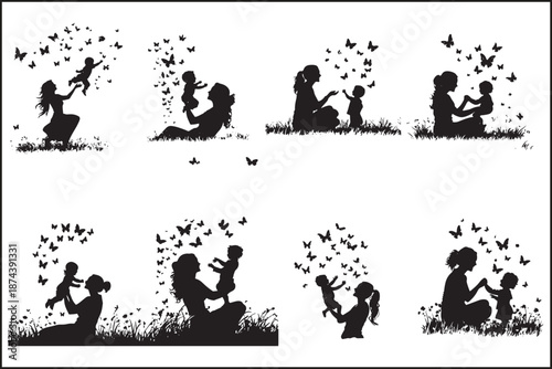 Romantic Couple Silhouettes Proposing and Celebrating Love

Love Story Moments with Couple and Butterflies Silhouette

Engagement and Romance Scene Silhouette Collection