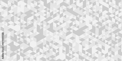 Abstract low polygon cubic white, gray design. vector poly triangle texture geometric pattern triangular. geometric wall tile metal cube background triangle wallpaper design.