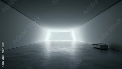 abstract light in the dark room