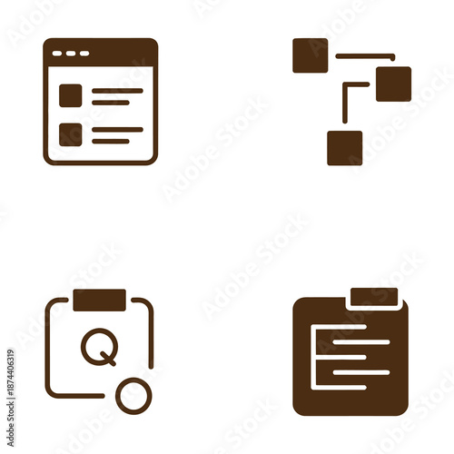 Website Interface and Content Management System Elements