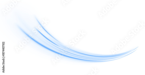 Neon laser speed lines move along a city road and traffic lanes. Light trail wave motion creates futuristic energy swirl. Dynamic vector illustration PNG.