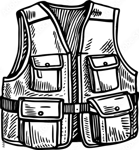 Utility vest with multiple pockets outdoor gear for carrying tools and equipment durable fabric and practical design for work or adventure