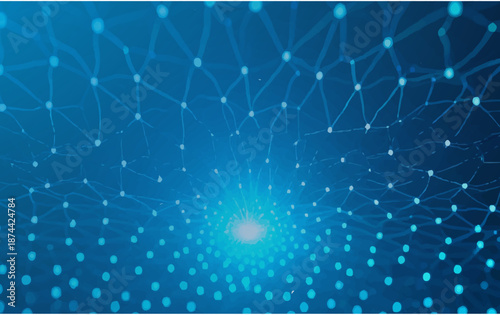 abstract blue background with bubbles