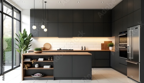 Sleek Modern House Kitchen Interior