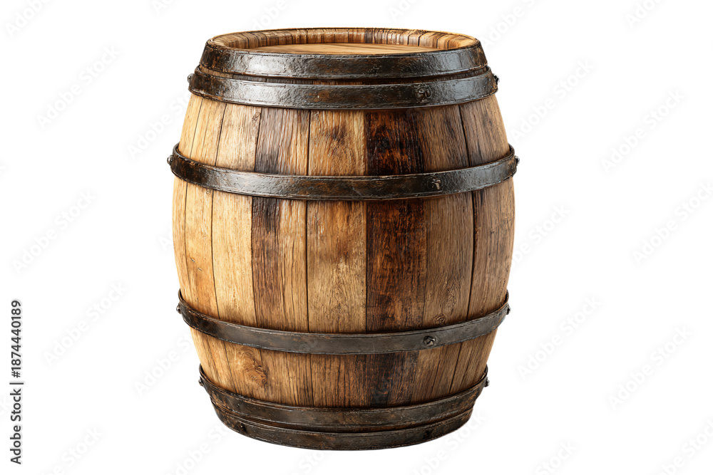 Obraz premium Rustic Wooden Barrel