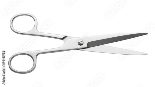 A pair of sharp scissors isolated on transparent background