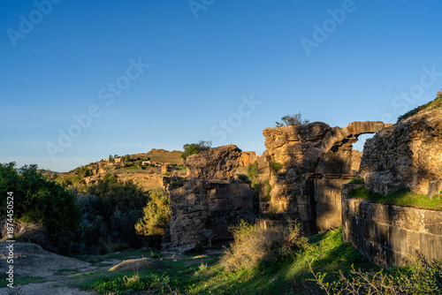 The archaeological site of Chemtou in Tunisia is known for its ancient marble quarries and Roman remains, illustrating the region’s importance as a major source of high-quality stone in antiquity.