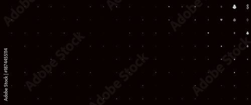 Dark Silver, Gray vector layout with elements of cards. Shining illustration with hearts, spades, clubs, diamonds. Pattern for ads of parties, events in Vegas.