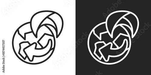 Representation Icon In Black And White Line Style