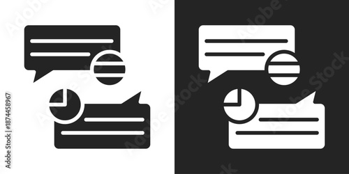 Language Icon In Black And White Glyph Style